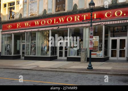 International Civil Rights Center und Museum im Firmengebäude von Woolworth in Greensboro, North Carolina Stockfoto