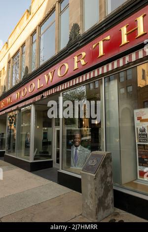 International Civil Rights Center und Museum im Firmengebäude von Woolworth in Greensboro, North Carolina Stockfoto