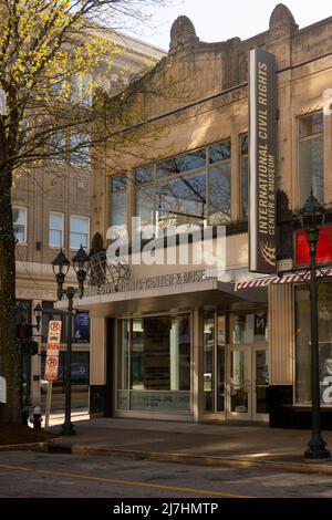 International Civil Rights Center und Museum im Firmengebäude von Woolworth in Greensboro, North Carolina Stockfoto