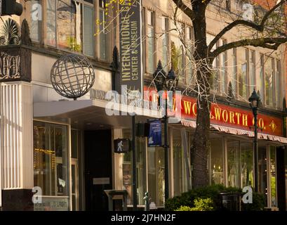 International Civil Rights Center und Museum im Firmengebäude von Woolworth in Greensboro, North Carolina Stockfoto