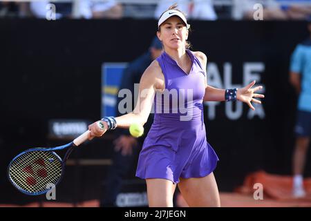 9.. Mai 2022; Foro Italico, Rom, Italien: ATP Rome Italian Open Tennisturnier; Belinda Bencic (Sui) Stockfoto