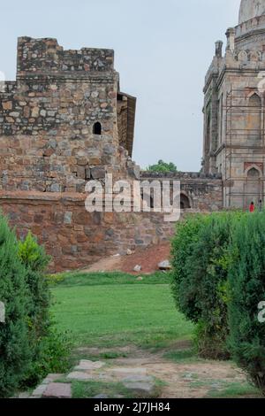 Gebäude in Lodhi Garten bekannt als Shish Gumbad. Stockfoto