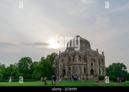 Gebäude in Lodhi Garten bekannt als Shish Gumbad. Stockfoto