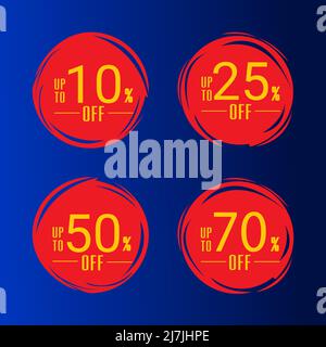 Rabatt Angebotspreis Illustration,Sonderangebot Banner , Vektorformat Vektor Rabatt Symbol. Stock Vektor