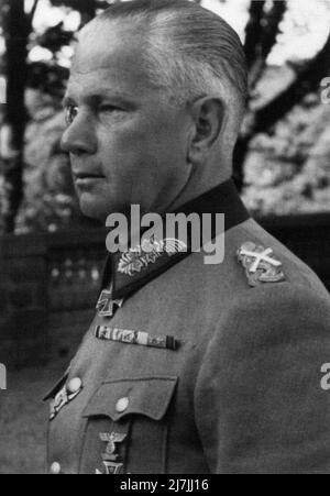 Wehrmachtsführer Walter von Reichenau. Während des Jahres WW2 kommandierte er die 6.Army in Europa und als Teil der Armeegruppe Süd während der Operation Barbarossa, der nazi-Invasion der UdSSR Stockfoto