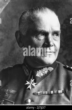 Werner von Blomberg, Oberbefehlshaber der Wehrmacht Stockfoto