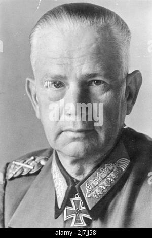Wehrmachtsführer Walter von Reichenau. Während des Jahres WW2 kommandierte er die 6.Army in Europa und als Teil der Armeegruppe Süd während der Operation Barbarossa, der nazi-Invasion der UdSSR Stockfoto