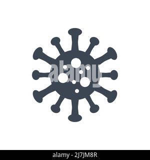 Coronavirus COVID 19-bezogenes Vektor-Glyphen-Symbol. Stock Vektor