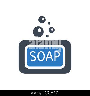 Symbol für eine Vektorglyphe im Zusammenhang mit SOAP. Stock Vektor