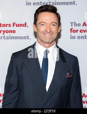 New York, USA. 09.. Mai 2022. Hugh Jackman nimmt am 9. Mai 2022 an der Actors Fund Gala im Marriott Marquis in New York, New York, Teil. (Foto von Gabriele Holtermann/Sipa USA) Quelle: SIPA USA/Alamy Live News Stockfoto