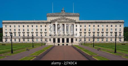 Parlament Gebäude (aka als Stormont) in Belfast, Großbritannien Stockfoto