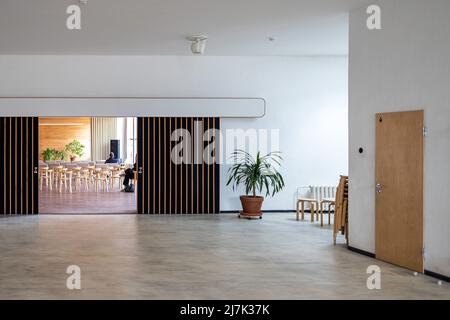 WYBORG, RUSSLAND - 28. April 2022: Bibliothek nach Alvaar Aalto benannt. Stockfoto