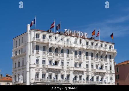 Hotel Splendid in Cannes Stockfoto