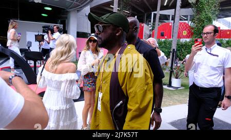 8.. Mai 2022: Entertainer will I am während des Formel 1 Crypto.com Miami Grand Prix in Miami, FL . Jason Pohuski/CSM Stockfoto