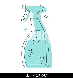 Waschmittelsymbol auf weißem Hintergrund isoliert. Flache Vektorgrafik. Stock Vektor