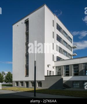 Dessau Bauhaus Prellerhaus 6381 baut 1925-26 von Walter Gropius U a Ansicht von Nordwegen Stockfoto
