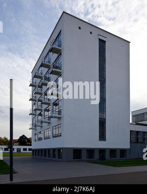 Dessau Bauhaus sogenanntes PRELLERHAUS von Norden 58335 erbaut 1925-26 Stockfoto