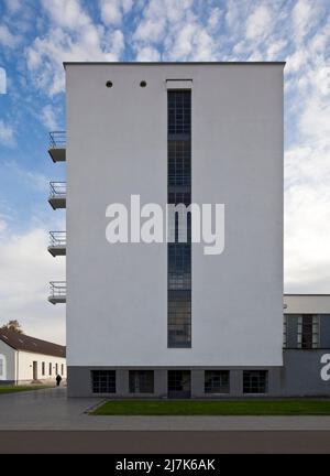 Dessau Bauhaus sogenanntes PRELLERHAUS von Nordwesten 58326 erbaut 1925-26 Stockfoto