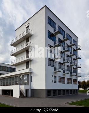 Dessau Bauhaus sogenanntes PRELLERHAUS von Osten 58300 erbaut 1925-26 Stockfoto