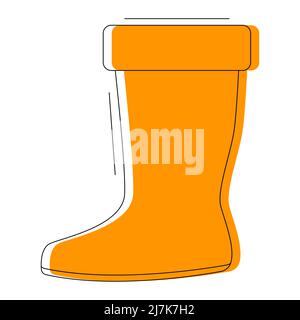 Boot-Symbol auf weißem Hintergrund isoliert. Flache Vektorgrafik. Stock Vektor