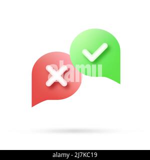 Sprechblase 3D-Symbol, Vektorgrafik, Kommunikationsdialogblase Stock Vektor