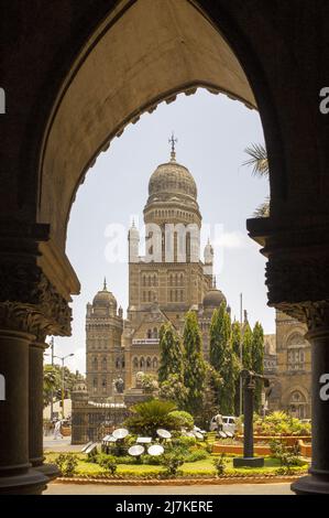 06 02 2008 The Municipal Corporation Building, Mumbai befindet sich im Süden von Mumbai in Maharashtra, Indien. Es ist auch bekannt als Bombay Municipal Corporat Stockfoto