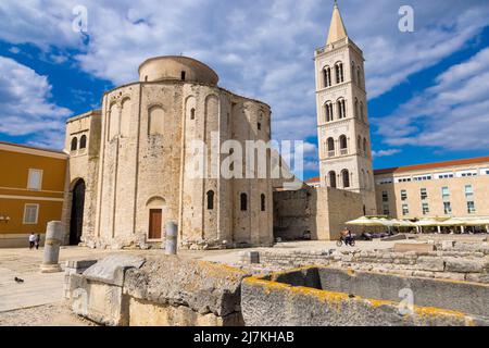 Die Kirche des heiligen Donatus in Zadar, Kroatien Stockfoto