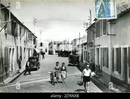 Les Portes-en-Ré, Ile de Ré Abteilung: 17 - Charente-Maritime Region: Nouvelle-Aquitaine (ehemals Poitou-Charentes) Postkarte im Vintage-Stil, 20.. Jahrhundert Stockfoto