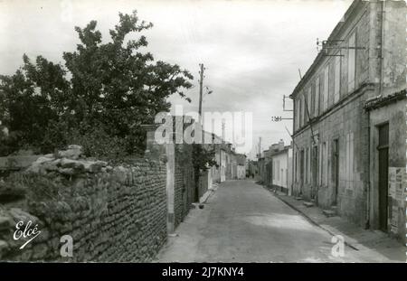 Les Portes-en-Ré, Ile de Ré Abteilung: 17 - Charente-Maritime Region: Nouvelle-Aquitaine (ehemals Poitou-Charentes) Postkarte im Vintage-Stil, 20.. Jahrhundert Stockfoto