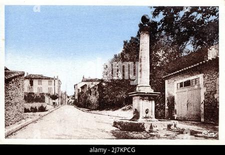 Mallemort Abteilung: 13 - Bouches-du-Rhône Region: Provence-Alpes-Côte d'Azur Vintage Postkarte, Ende 19. - Anfang 20. Jahrhundert Stockfoto