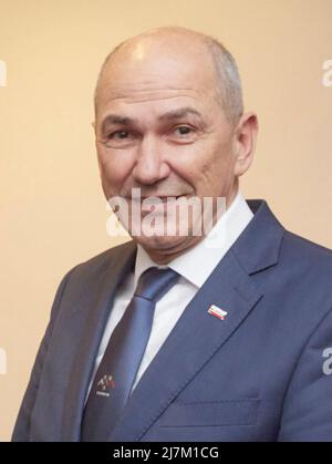 JANEZ Janša Premierminister von Slowenien im Dezember 2021. Foto: President.gov.ua Stockfoto