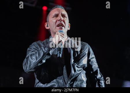 Verona, Italien. 09. Mai 2022. Bilderschau Modà einer italienischen Popband während der Auftritte in der Arena di Verona für seine „Buona Fortuna Tour“ Stockfoto