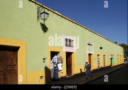 Zacatecas ist eine Stadt und Gemeinde in Mexiko und die Hauptstadt und größte Stadt des Bundesstaates Zacatecas. Das Hotel liegt im Zentrum von Mexiko, der Stadt Stockfoto