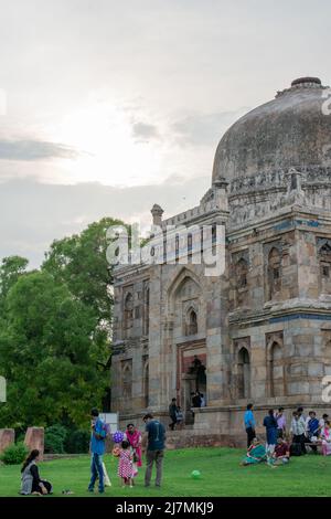 Gebäude in Lodhi Garten bekannt als Shish Gumbad. Stockfoto