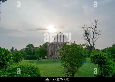 Gebäude in Lodhi Garten bekannt als Shish Gumbad. Stockfoto