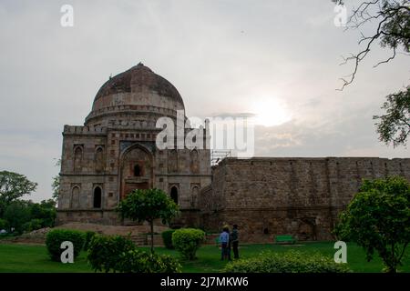 Gebäude in Lodhi Garten bekannt als Shish Gumbad. Stockfoto