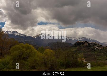 Castel San Vincenzo, Isernia, Molise Stockfoto