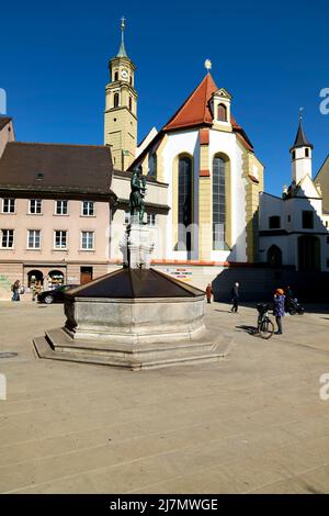 Deutschland Bayern Romantische Straße. Augsburg. St. Anne's Church Stockfoto