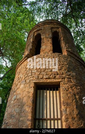 Alter Turm im Lodhi Garten. Stockfoto