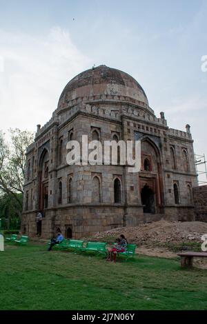 Gebäude in Lodhi Garten bekannt als Shish Gumbad. Stockfoto