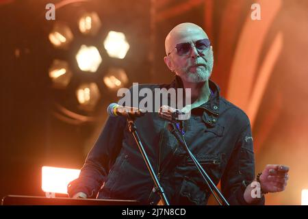 9. Mai 2022, Turin, Italien: Negrita auf der Bühne des Eurovision Village im Valentino Park für den Eurovision Song Contest 2022 (Bildquelle: © Tonello Abozzi/Pacific Press via ZUMA Press Wire) Stockfoto