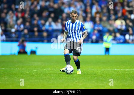 Hillsborough Stadium, Sheffield, England - 9.. Mai 2022 Jack Hunt (32) von Sheffield Mittwoch - während des Spiels Sheffield Mittwoch gegen Sunderland, Sky Bet League One, (spielen zweite Etappe) 2021/22, Hillsborough Stadium, Sheffield, England - 9.. Mai 2022 Credit: Arthur Haigh/WhiteRoseFotos/Alamy Live News Stockfoto