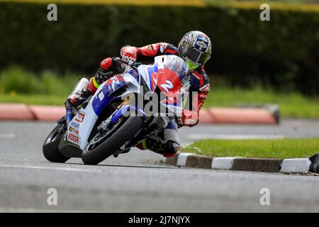 Portrush, Antrim, Nordirland. 10.. Mai 2022. FonaCAB Nicholl Oils Northwest 200 Practice; John McGuinness (Honda Racing UK) während der Eröffnung SuperStock Practice Credit: Action Plus Sports/Alamy Live News Stockfoto