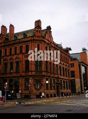 Elliot House, ein denkmalgeschütztes Gebäude in Deansgate, Manchester, Greater Manchester, Großbritannien. Stockfoto