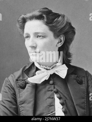 Victoria Claflin Woodhull, später Victoria Woodhull Martin (1838 – 1927), amerikanische Führerin der Frauenwahlbewegung, die bei den Wahlen 1872 für die US-Präsidentin kandidierte. Bild von Mathew Brady Stockfoto