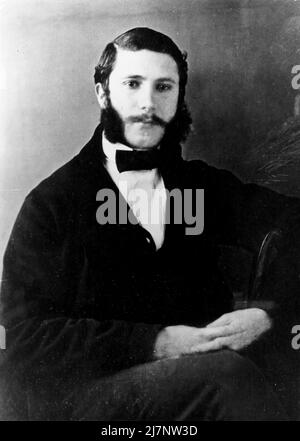 Henry Dunant, Jean Henri Dunant (1828-1910) Schweizer Autor und Philanthrope, Gründer der Gesellschaft des Roten Kreuzes Stockfoto