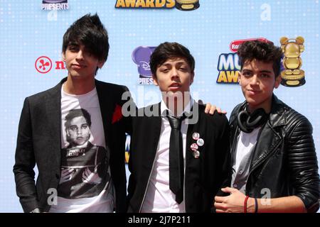 LOS ANGELES - APR 26: Sonus bei den Radio Disney Music Awards 2014 im Nokia Theater am 26. April 2014 in Los Angeles, CA Stockfoto