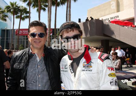 LOS ANGELES - APR 12: Sam Witwer, Gast beim Long Beach Grand Prix Pro/Proy Race Day auf dem Long Beach Grand Prix Race Circuit am 12. April 2014 in Long Beach, CA Stockfoto