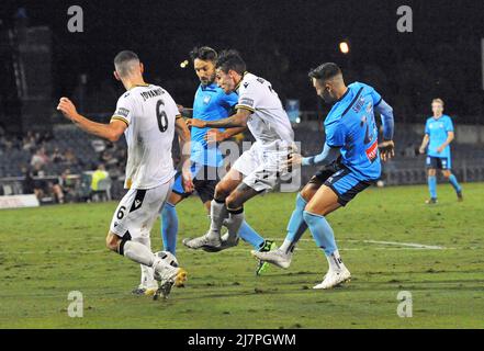 Der amtierende ALeague-Champion Sydney FC schlug MacArthur Bulls 3 zu 0, nachdem ein enormer Sturm zu einer Verzögerung von mehr als 30 Minuten führte.Featuring: Matt Derbyshire wo: Sydney, Australien Wann: 30 Jan 2021 Credit: WENN.com Stockfoto