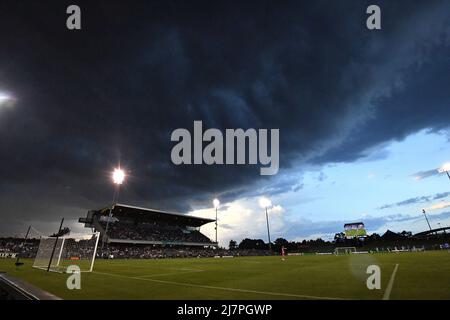 Der amtierende ALeague-Champion Sydney FC schlug MacArthur Bulls 3 zu 0, nachdem ein enormer Sturm zu einer Verzögerung von mehr als 30 Minuten führte.Featuring: Atmosphere Where: Sydney, Australien Wann: 30 Jan 2021 Credit: WENN.com Stockfoto